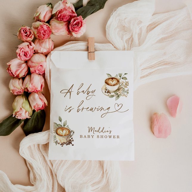 Baby Shower Favour Bag, A Baby is Brewing Bag (Creator Uploaded)