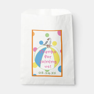 Baby Shower Favour Bag, Beach Ball Favour Bag