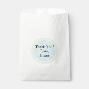 Baby Shower Favour Bag, Blue, Dolphin in a Bubble Bag