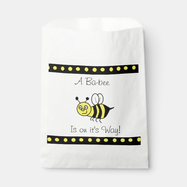 Baby Shower Favour Bags Bumblebee  Themed (Front)