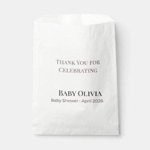 Baby Shower Favour Bags Personalised Party Gifts