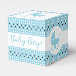 Baby Shower Favour Box with Stroller 2" x 2" - Boy