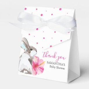 Baby Shower Favour Packaging Watercolor Bunnies Box