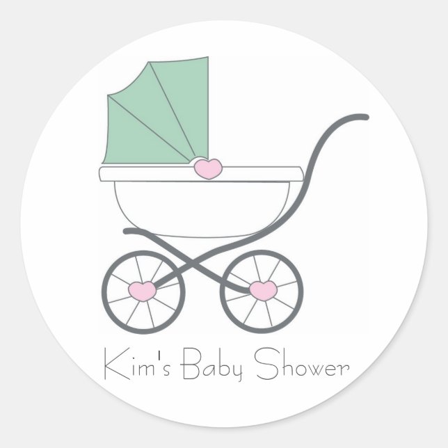 Baby Shower Favour Sticker (Front)