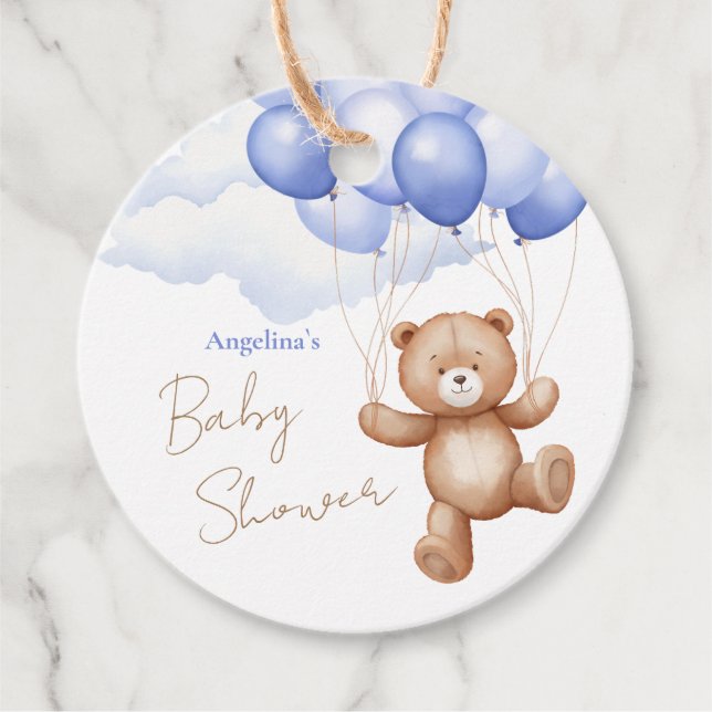 Baby Shower Favour Tags  (Front)