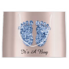 Baby Shower Feet It’s A Boy Blue Navy Rose