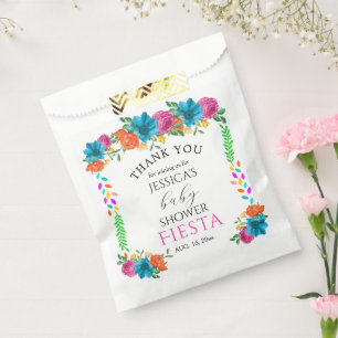 Baby Shower Fiesta Floral Party Favour Bag