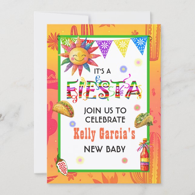 Baby Shower Fiesta Invitation (Front)