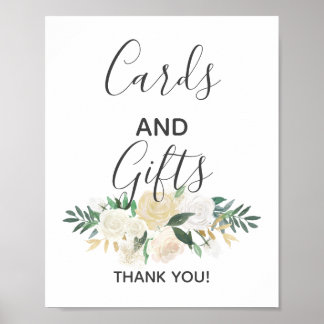 Baby Shower Flowers Cards and Gifts Sign