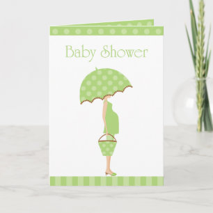 Baby Shower Folded Card Invitation