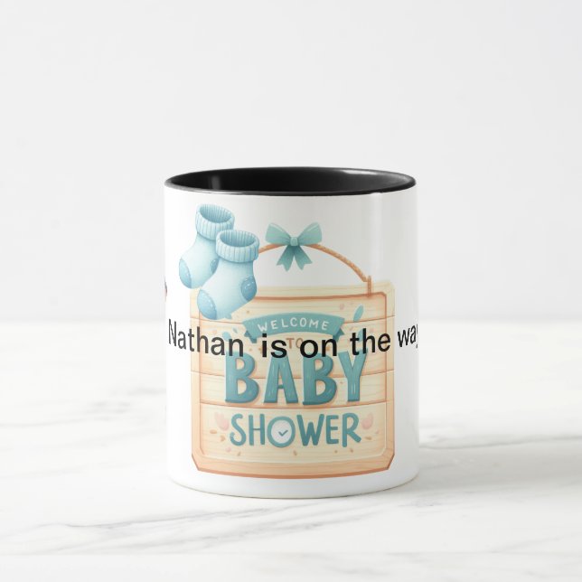 Baby Shower for a boy Mug (Center)