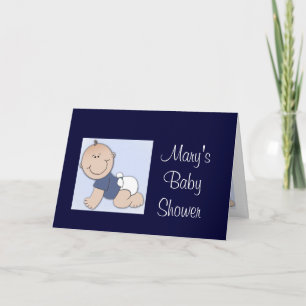 Baby shower for boy invitation