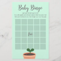 Baby Shower Game Baby Bingo Flyer