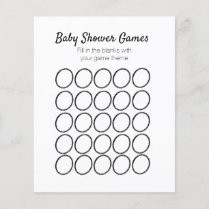 Baby Shower Game Circular Template Flyer