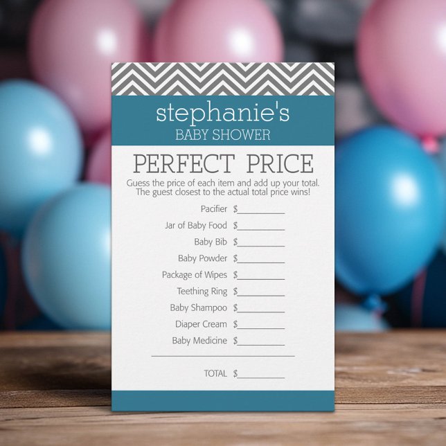 Baby Shower Game - Perfect Right Price (Custom Baby Shower Games)