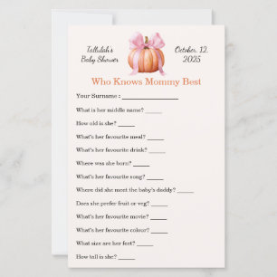 Baby Shower Game [ Who Knows Mummy Best   Fun 