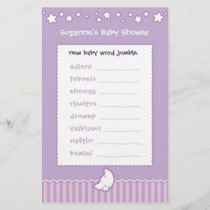 Baby Shower Game - Word Jumble
