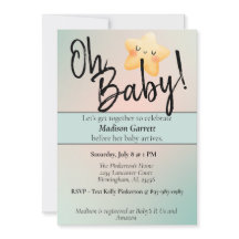 Baby Shower Gender Neuteral Invitation
