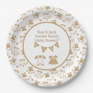Baby Shower Gender Neutral  Paper Plate