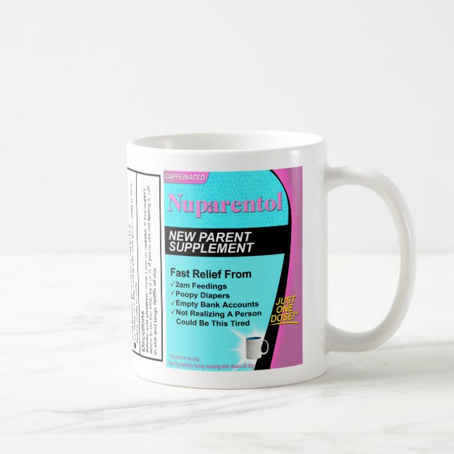Baby Shower Gift: Nuparentol - The New Parent Mug (Right)
