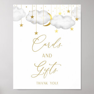 Baby Shower Gifts Sign, Cards and Gifts Poster