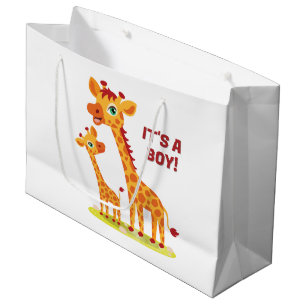 Baby Shower Giraffe Gift Bag