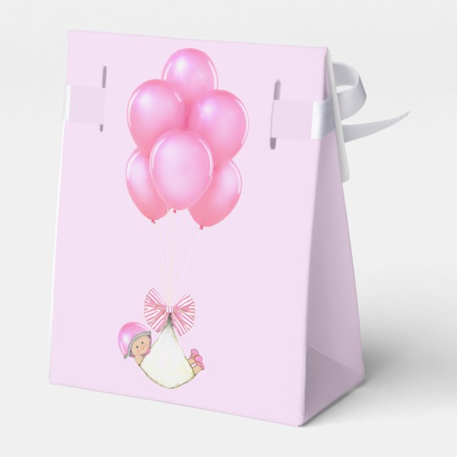 Baby Shower Girl Favour Box (Back Side)