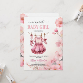 Baby Shower Girl Invitation