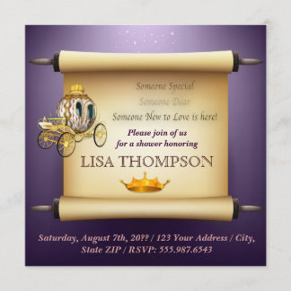 Baby Shower GIRL Little Princess Royal Card