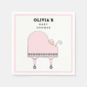 Baby Shower Girl Pink Napkin