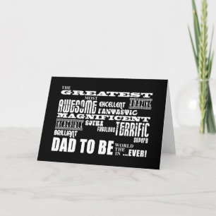 Baby Shower Greatest Best Future Fathers Dad to Be Invitation