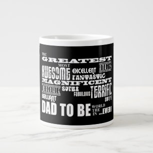 Baby Shower Greatest Best Future Fathers Dad to Be Large Coffee Mug