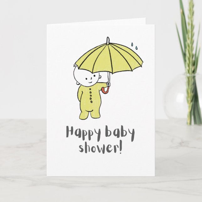 Baby shower greeting card (Front)