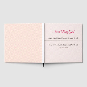 Baby Shower Guest Book Elegant Keepsake