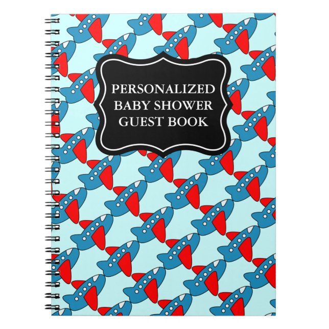 Baby shower guestbook | Personalised notebook (Front)