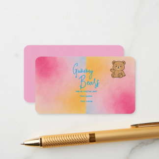 Baby Shower Gummy Bear Game – Pastel Design Enclosure Card