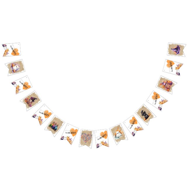 Baby Shower Halloween A little Boo Bunting (All)