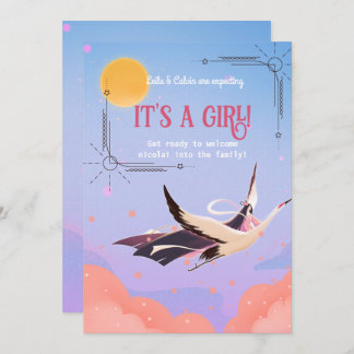 baby shower heavenly magic invitation