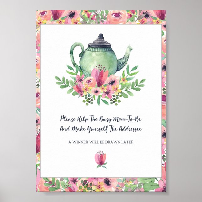 Baby Shower Help the Mum to Be Sign (Front)