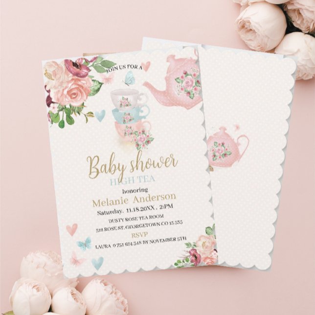 Baby shower high tea Invitation (Creator Uploaded)