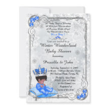 Baby Shower honouring BOY,Prince Boy,Silver & Blue