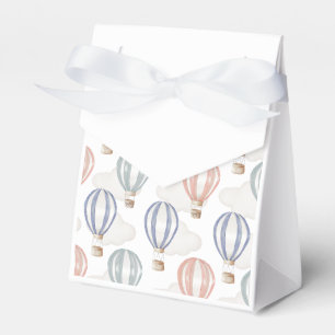 Baby Shower Hot Air Balloons Gender Neutral Favour Box