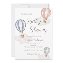 Baby Shower Hot Air Balloons Gender Neutral