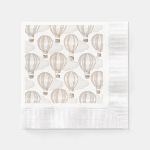 Baby Shower Hot Air Balloons Gender Neutral Napkin