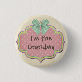 Baby Shower I'm the Aunt, Sister, Dad, Brother 3 Cm Round Badge