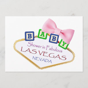 Baby Shower in Las Vegas GIRL Invitation