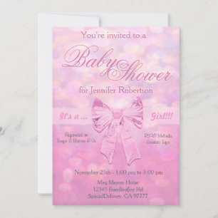 Baby Shower in Pink Invitation