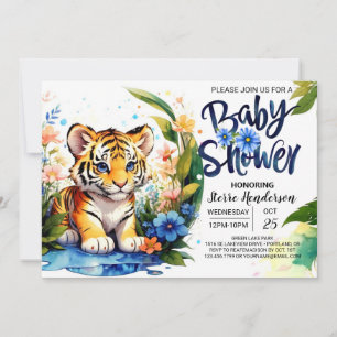 Baby Shower in the Tiger's Domain Invitation
