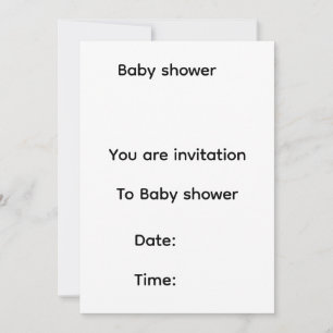 Baby shower invitation 