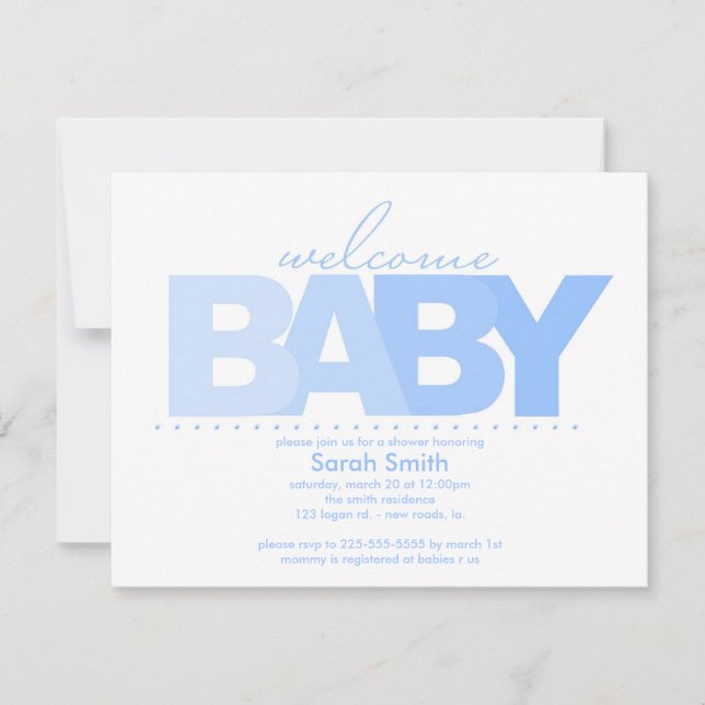 Baby Shower Invitation (Front)